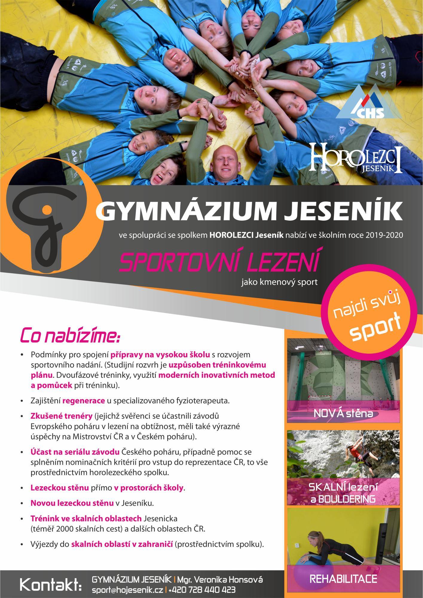 Gymnázium Jeseník - sportovní lezení | Články | HOROLEZCI ...